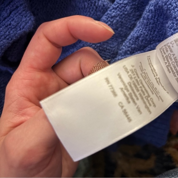 J. Crew Periwinkle Blue V-Neck Knit Sweater Size Extra Small - Picture 7 of 8